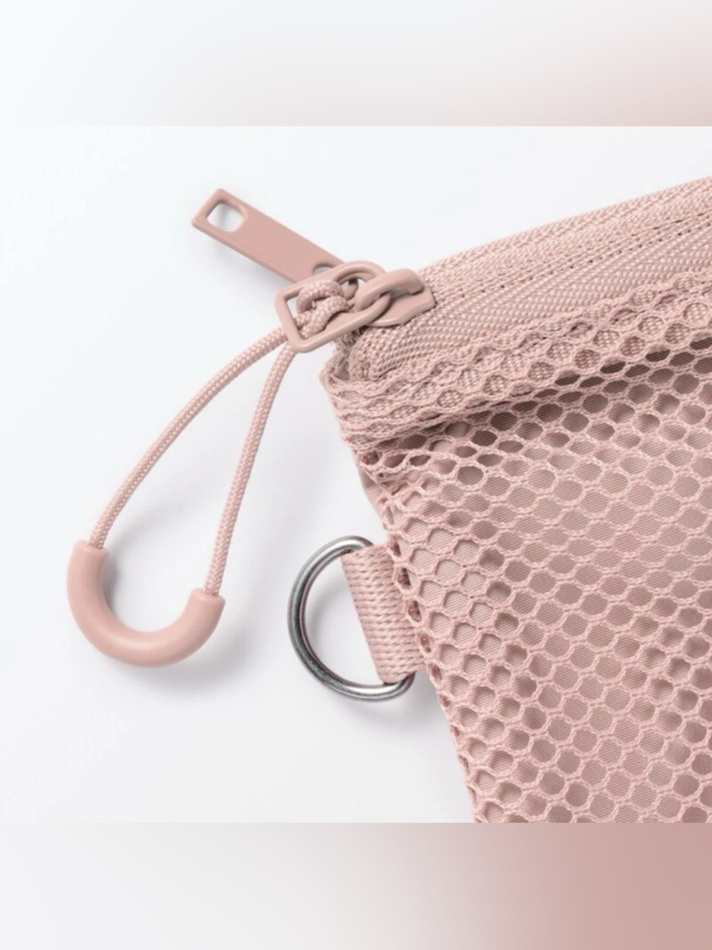 💝 Muji Polyester Two Zipper Case_Small_Pink_NWT 💝 - Picture 3 of 6